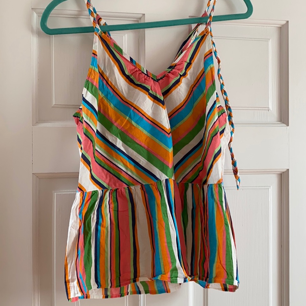 Read Camel Striped Top
